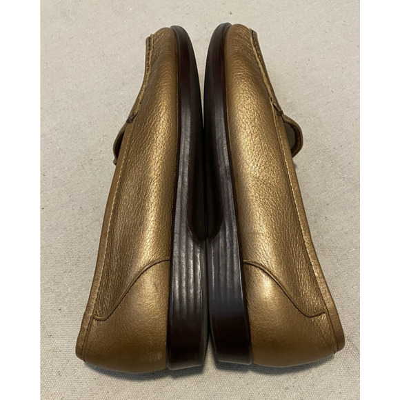 SAS Tripad Comfort Loafers Women's Size 8.5 Metallic Gold Slip On Moccasin Shoes - Picture 2 of 7